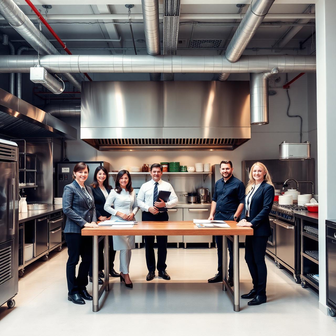 Equipo SOPROY en una cocina industrial