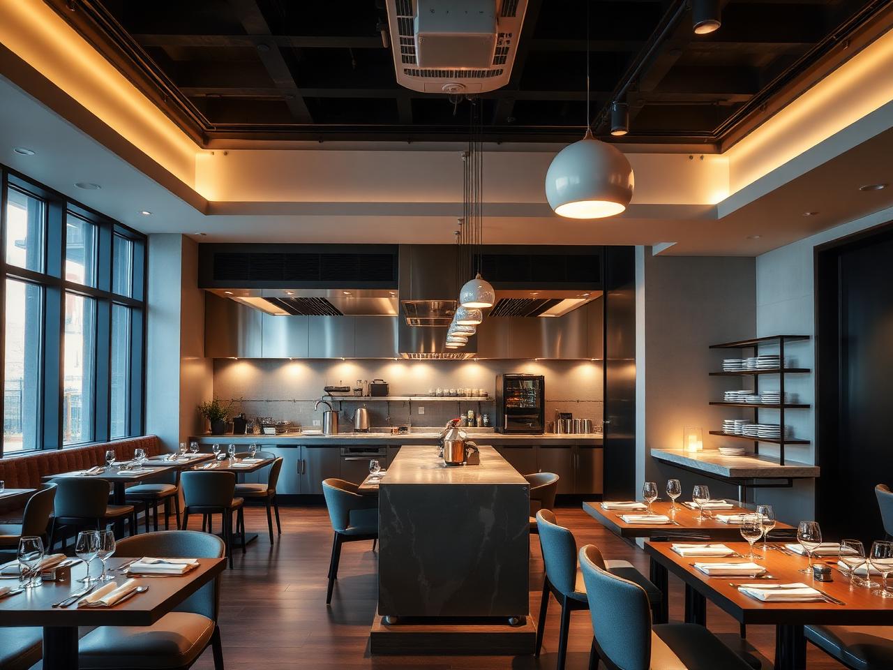 Cocina abierta de alta gama